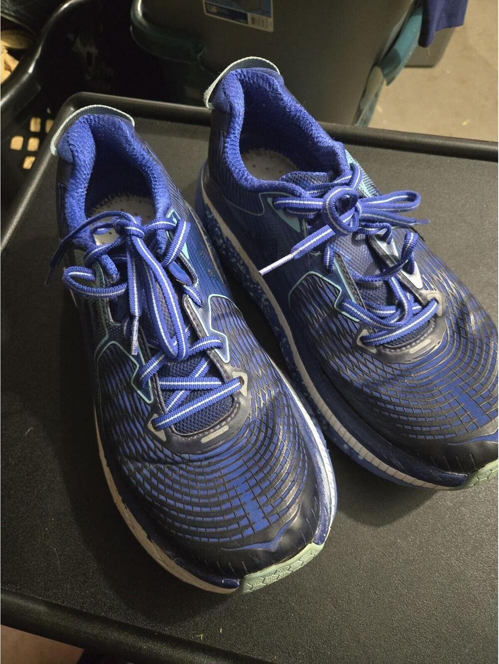 HOKA ONE ONE Gaviota 2 Blue Mesh Running Shoes - Size 9